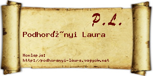 Podhorányi Laura névjegykártya